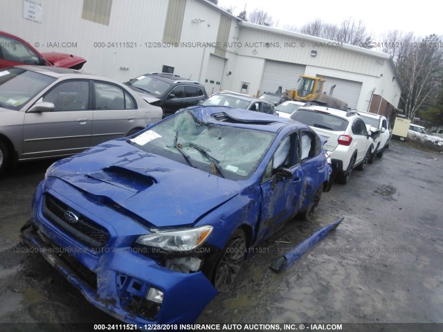 JF1VA1D62F9806519 - 2015 SUBARU WRX PREMIUM BLUE photo 6