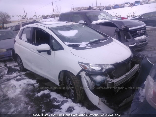 3HGGK5H81FM722522 - 2015 HONDA FIT EX/EXL WHITE photo 1