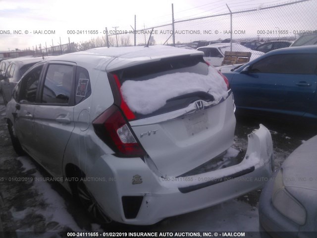 3HGGK5H81FM722522 - 2015 HONDA FIT EX/EXL WHITE photo 3