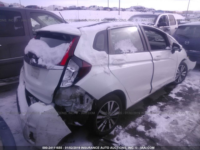 3HGGK5H81FM722522 - 2015 HONDA FIT EX/EXL WHITE photo 4