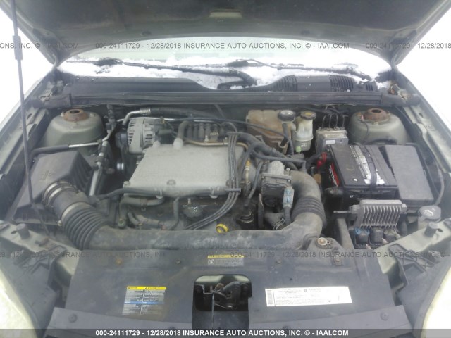 1G1ZT62855F150980 - 2005 CHEVROLET MALIBU MAXX LS 绿色 照片 10