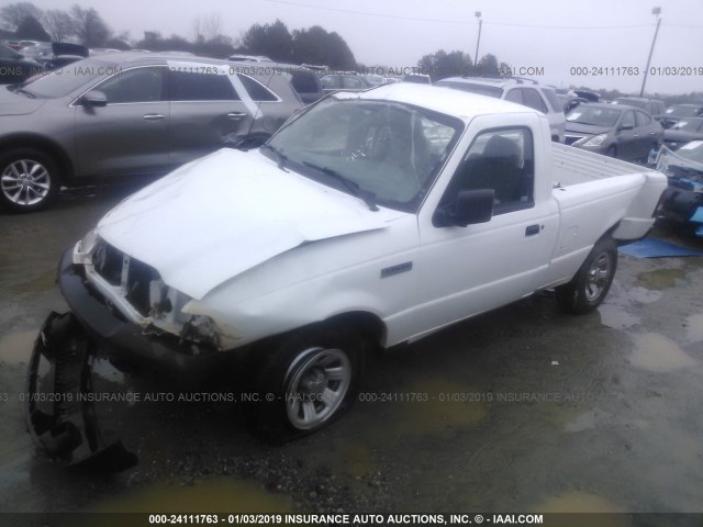 1FTYR10D98PA76854 - 2008 FORD RANGER WHITE photo 2