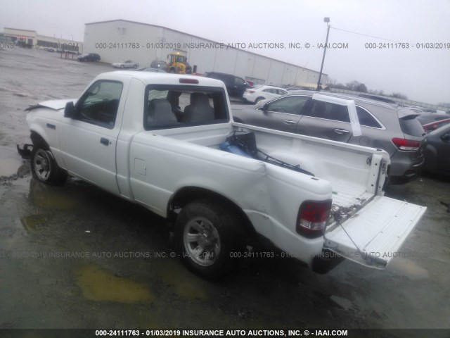 1FTYR10D98PA76854 - 2008 FORD RANGER WHITE photo 3