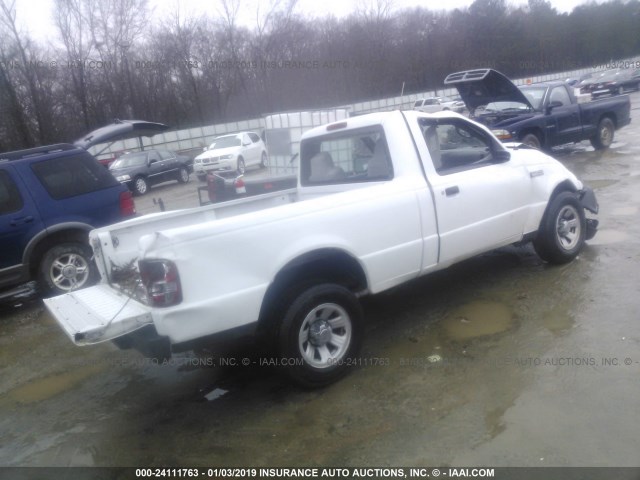 1FTYR10D98PA76854 - 2008 FORD RANGER WHITE photo 4