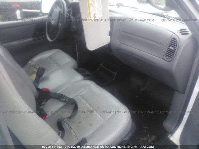 1FTYR10D98PA76854 - 2008 FORD RANGER WHITE photo 5