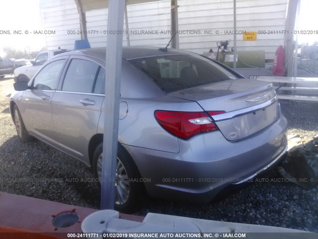 1C3CCBAB8DN670974 - 2013 CHRYSLER 200 LX SILVER photo 3