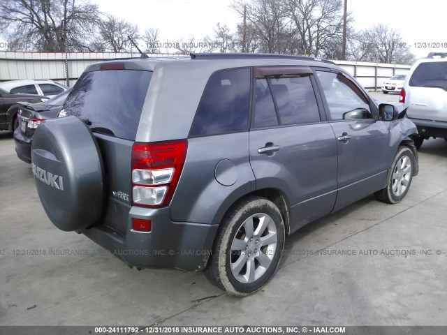 JS3TE149194100127 - 2009 SUZUKI GRAND VITARA LUXURY GRAY photo 4