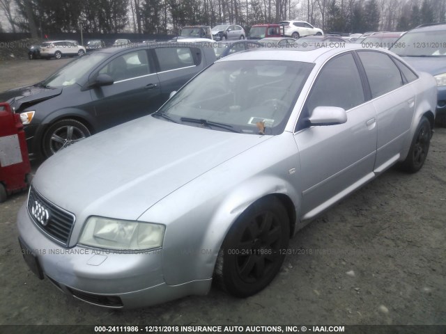 WAUZL64B91N163776 - 2001 AUDI A6 4.2 QUATTRO SILVER photo 2