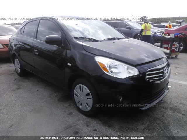 ML32F3FJ2HHF12497 - 2017 MITSUBISHI MIRAGE G4 ES BLACK photo 1