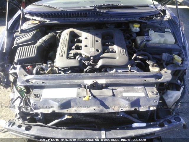 2C3HE66G81H545926 - 2001 CHRYSLER 300M BLUE photo 10