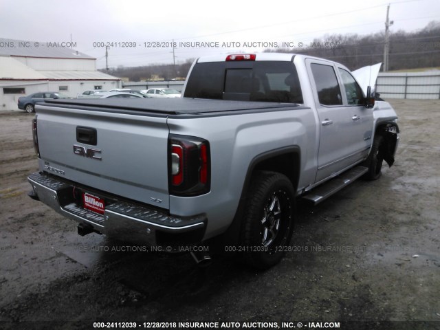 3GTU2NEC8GG333757 - 2016 GMC SIERRA K1500 SLT SILVER photo 4