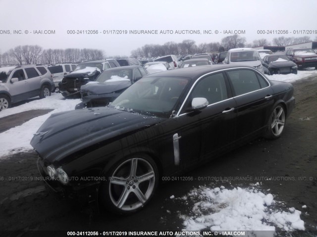 SAJWA82C49TH31320 - 2009 JAGUAR XJ SUPER V8 BLACK photo 2