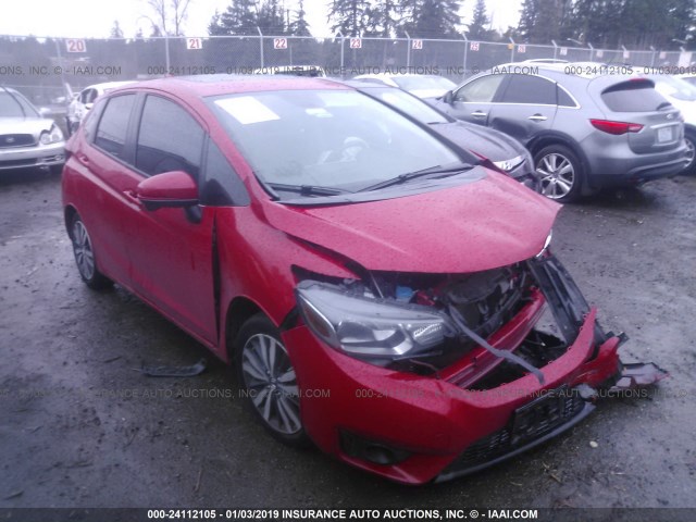 JHMGK5H7XGS014623 - 2016 HONDA FIT EX/EXL RED photo 1