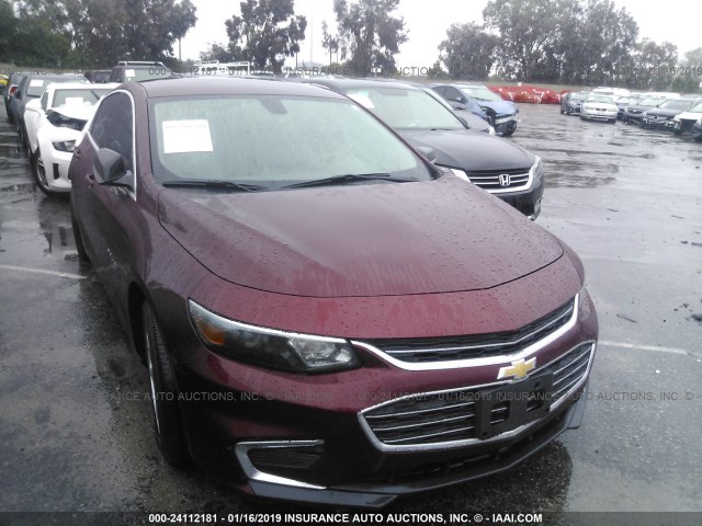 1G1ZB5ST9GF246065 - 2016 CHEVROLET MALIBU LS BURGUNDY photo 1