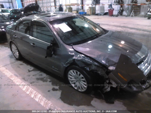 3FADP0L36AR212279 - 2010 FORD FUSION HYBRID SILVER photo 1