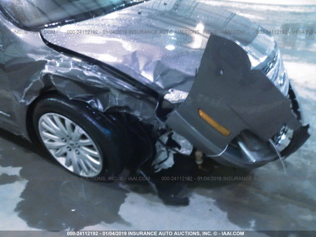 3FADP0L36AR212279 - 2010 FORD FUSION HYBRID SILVER photo 6