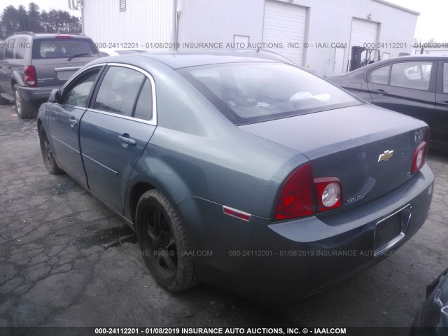 1G1ZG57BX94120152 - 2009 CHEVROLET MALIBU LS BLUE photo 3