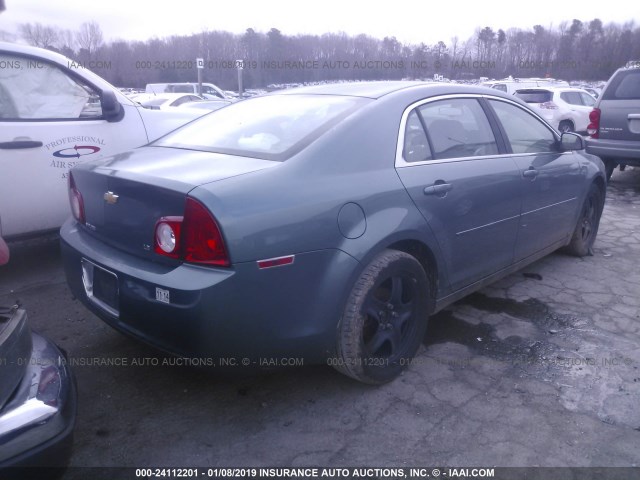 1G1ZG57BX94120152 - 2009 CHEVROLET MALIBU LS BLUE photo 4