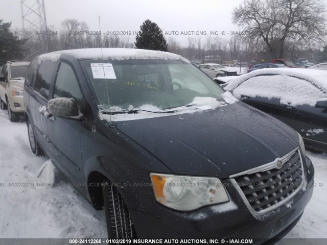 2A8HR44H38R720936 - 2008 CHRYSLER TOWN & COUNTRY LX BLUE photo 1