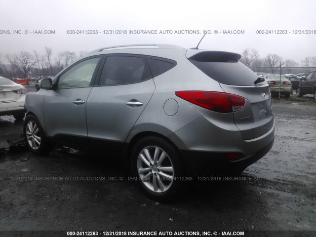 KM8JU3AC4BU129322 - 2011 HYUNDAI TUCSON GLS/LIMITED 银色 照片 3