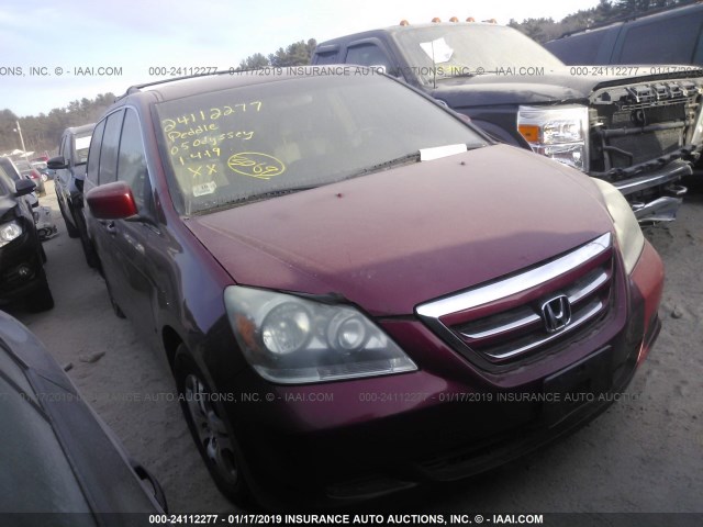 5FNRL38645B039062 - 2005 HONDA ODYSSEY EXL RED photo 1