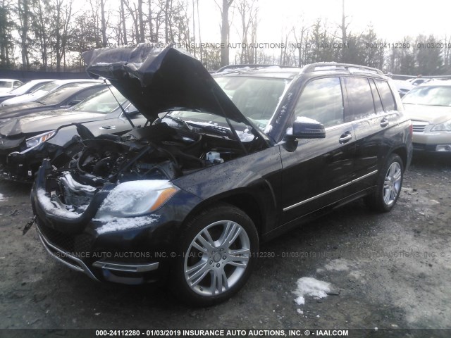 WDCGG0EB3FG372351 - 2015 MERCEDES-BENZ GLK 250 BLUETEC BLACK photo 2