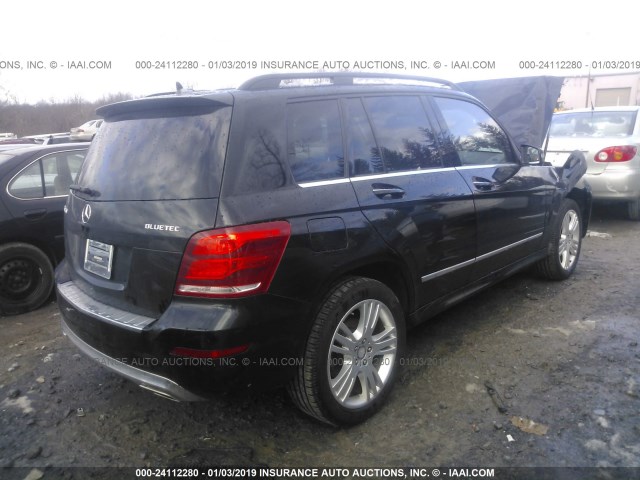 WDCGG0EB3FG372351 - 2015 MERCEDES-BENZ GLK 250 BLUETEC BLACK photo 4