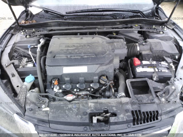 1HGCR3F86DA042949 - 2013 HONDA ACCORD EXL GRAY photo 10