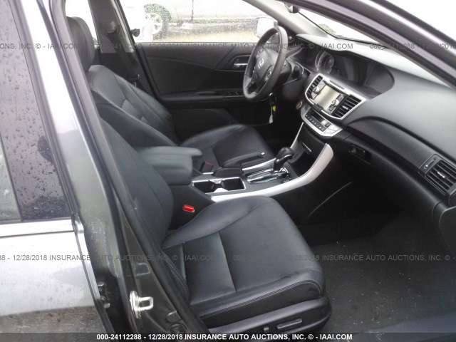 1HGCR3F86DA042949 - 2013 HONDA ACCORD EXL GRAY photo 5