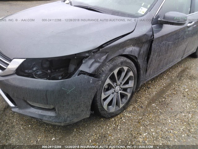 1HGCR3F86DA042949 - 2013 HONDA ACCORD EXL GRAY photo 6