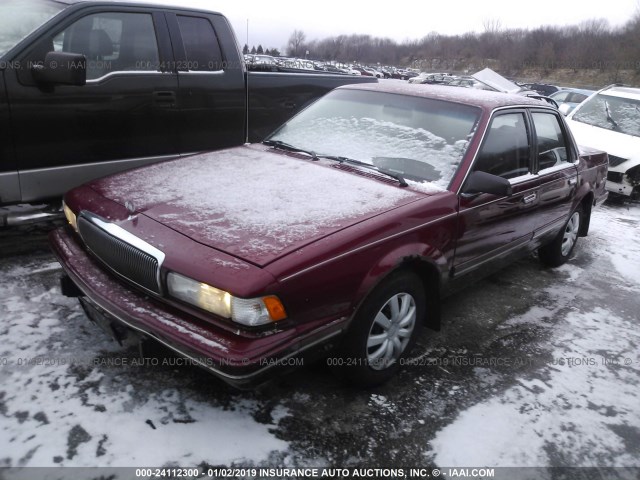 1G4AG55M3T6456001 - 1996 BUICK CENTURY SPECIAL/CUSTOM/LIMITED MAROON photo 2