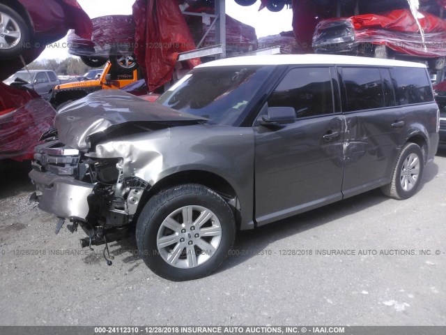 2FMGK5BC6CBD11234 - 2012 FORD FLEX SE GRAY photo 2