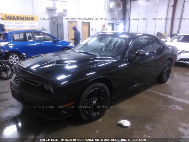 2C3CDZAG2GH209719 - 2016 DODGE CHALLENGER SXT BLACK photo 2