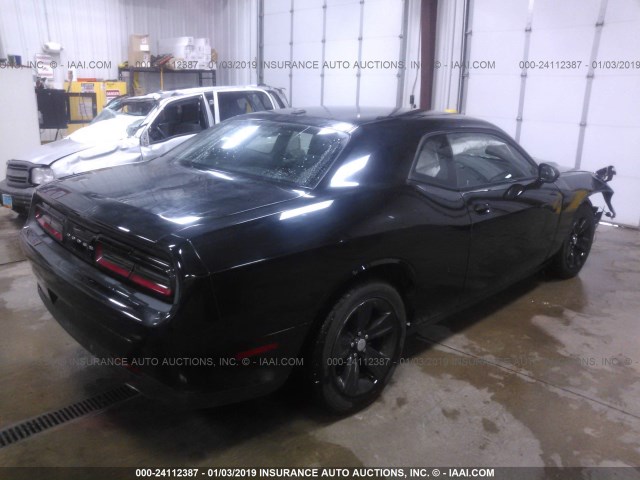 2C3CDZAG2GH209719 - 2016 DODGE CHALLENGER SXT BLACK photo 4