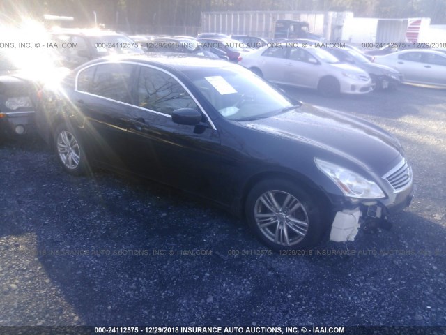 JN1CV6AR6DM754696 - 2013 INFINITI G37 BLACK photo 1