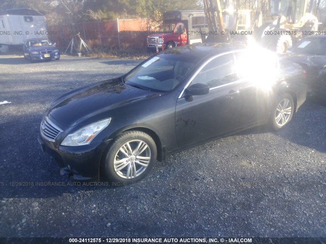 JN1CV6AR6DM754696 - 2013 INFINITI G37 BLACK photo 2