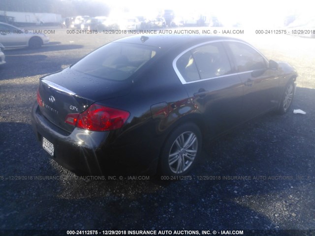 JN1CV6AR6DM754696 - 2013 INFINITI G37 BLACK photo 4