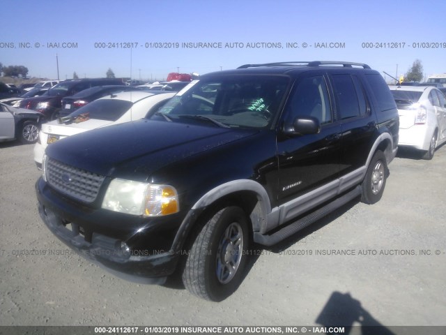 1FMZU63K92ZC54831 - 2002 FORD EXPLORER XLT BLACK photo 2