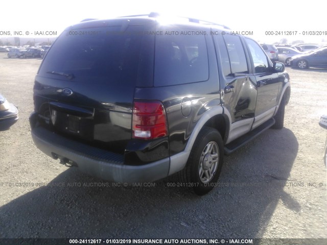 1FMZU63K92ZC54831 - 2002 FORD EXPLORER XLT BLACK photo 4