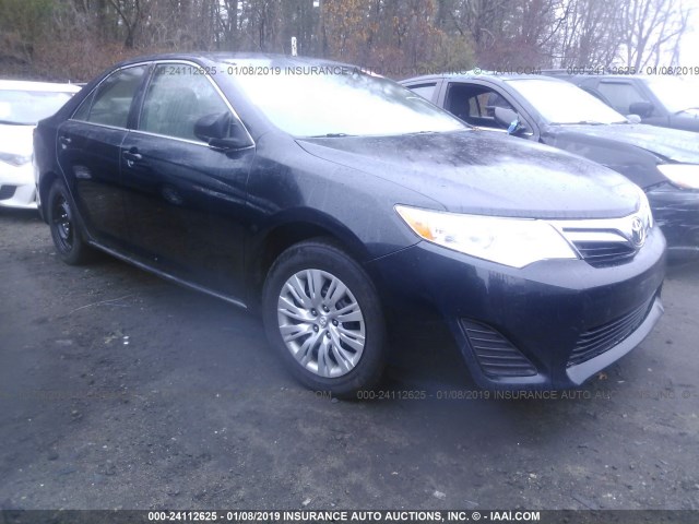 4T4BF1FK1ER354648 - 2014 TOYOTA CAMRY L/SE/LE/XLE Dark Blue photo 1