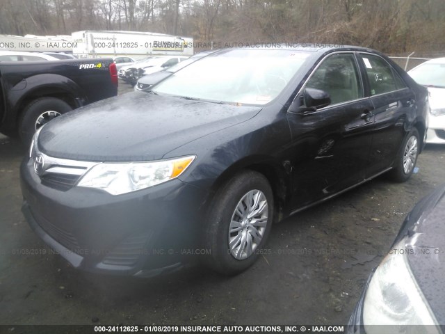 4T4BF1FK1ER354648 - 2014 TOYOTA CAMRY L/SE/LE/XLE Dark Blue photo 2
