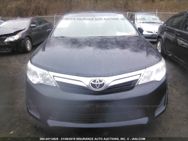 4T4BF1FK1ER354648 - 2014 TOYOTA CAMRY L/SE/LE/XLE Dark Blue photo 6