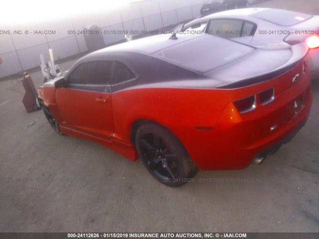 2G1FT1EW3C9146304 - 2012 CHEVROLET CAMARO 2SS ORANGE photo 3