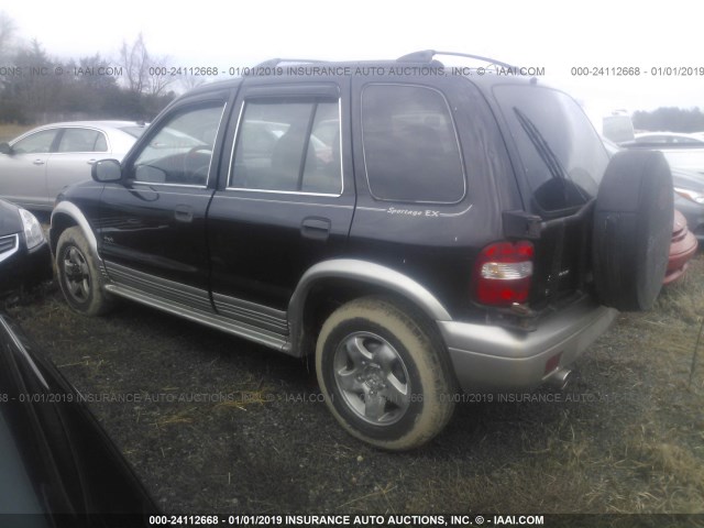 KNDJA7238X5584162 - 1999 KIA SPORTAGE BLACK photo 3