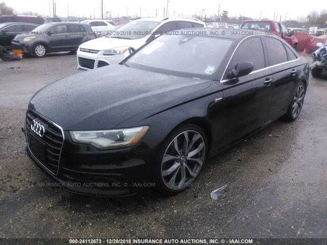 WAUHGAFC0CN172717 - 2012 AUDI A6 PRESTIGE BLACK photo 2