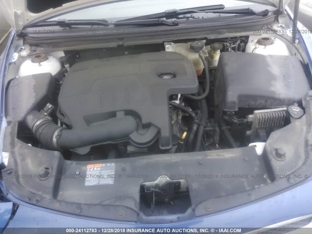 1G1ZC5E07CF328272 - 2012 CHEVROLET MALIBU 1LT BLUE photo 10