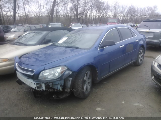 1G1ZC5E07CF328272 - 2012 CHEVROLET MALIBU 1LT BLUE photo 2