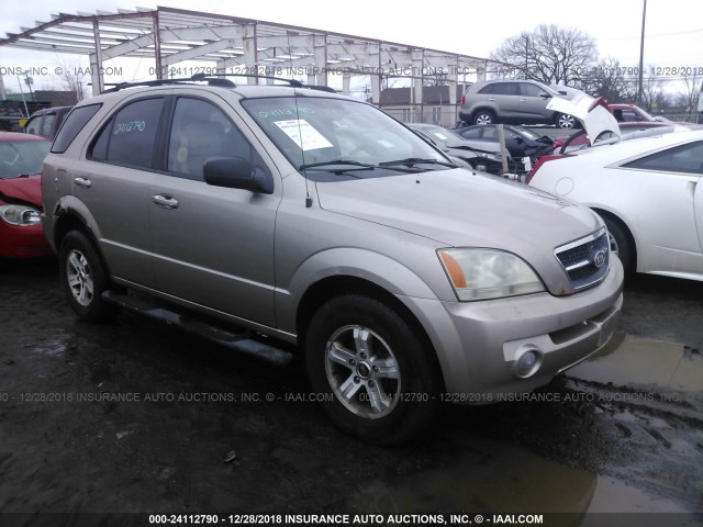 KNDJC733845241114 - 2004 KIA SORENTO EX/LX TAN photo 1