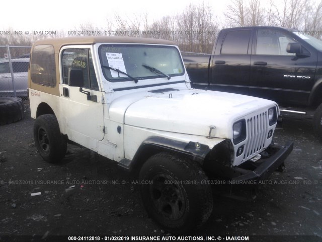 1J4FY19P3SP310768 - 1995 JEEP WRANGLER / YJ S/RIO GRANDE WHITE photo 1