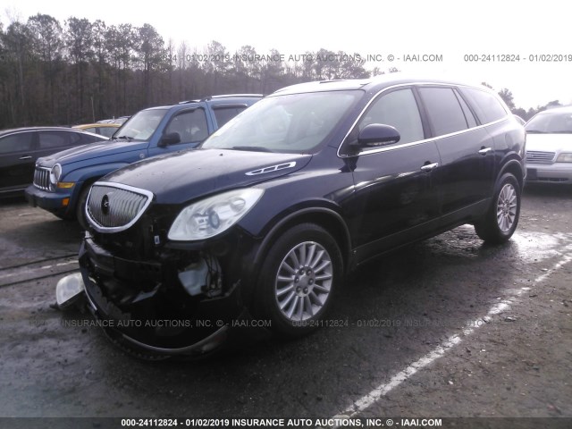 5GAER23798J278175 - 2008 BUICK ENCLAVE CXL BLACK photo 2